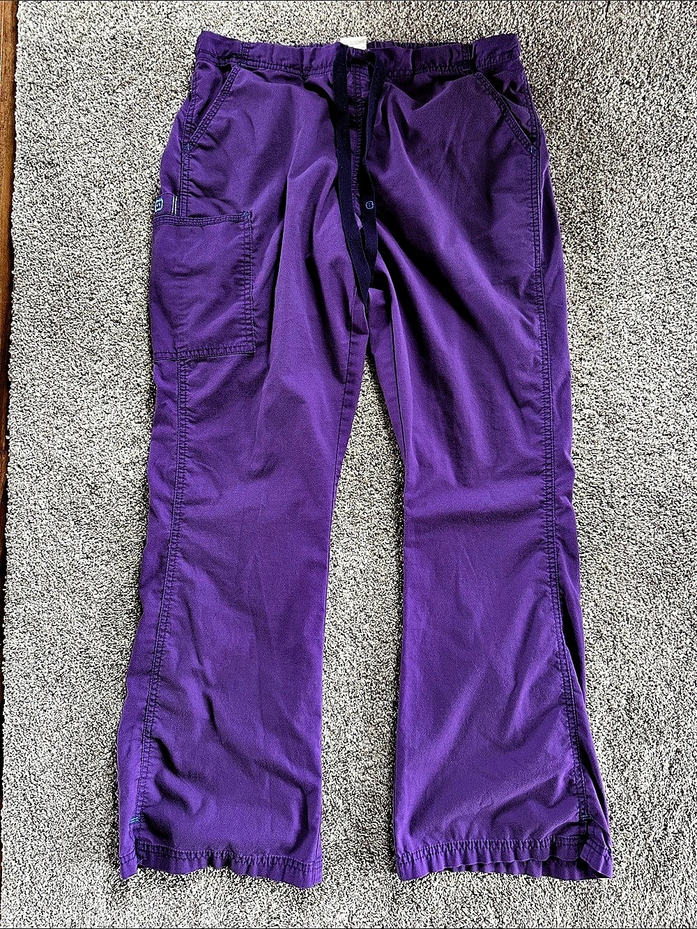 WonderWink Purple Straight Leg Scrub Pants Size Large